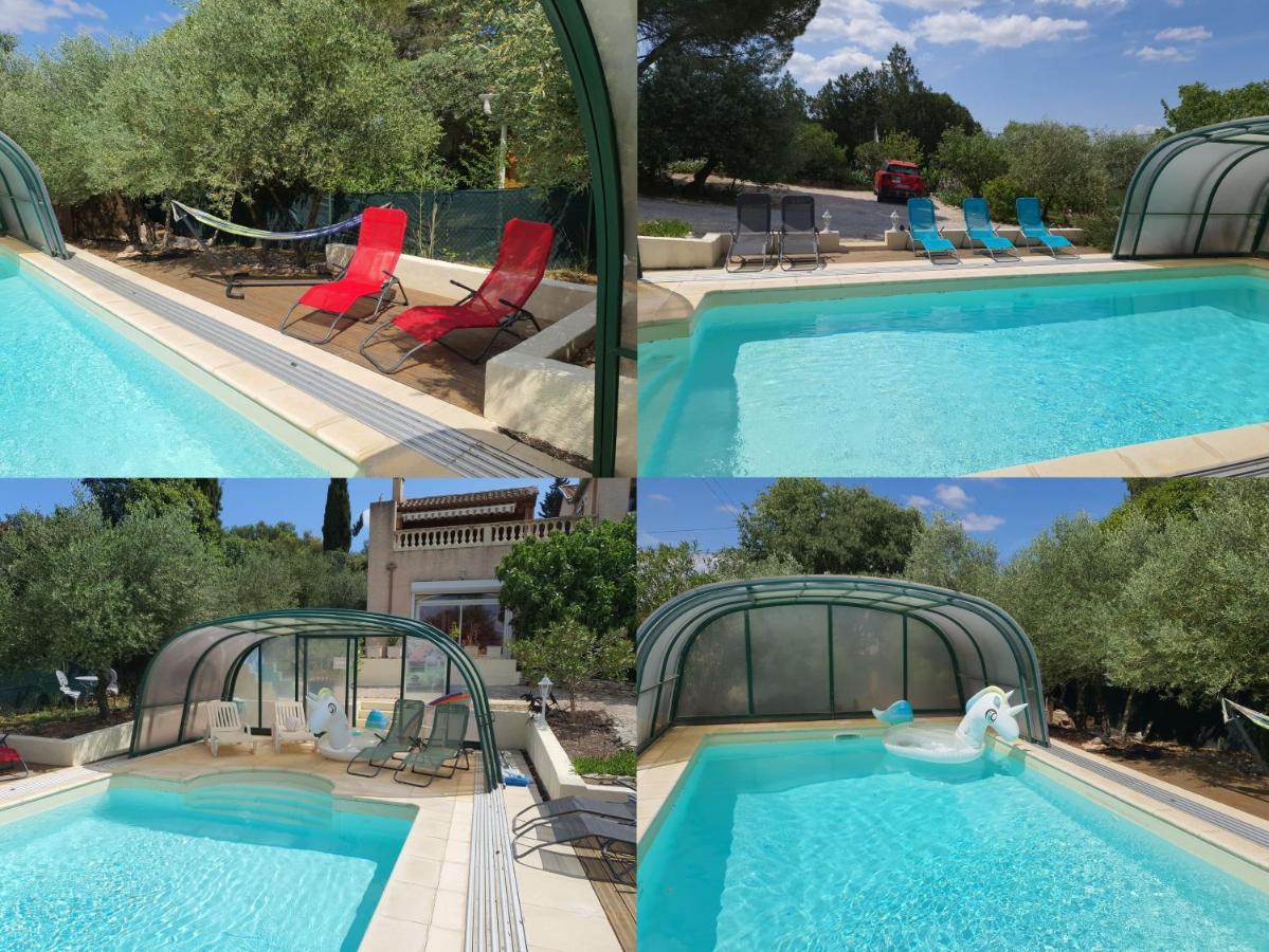 Villa Des Masques Aubais Exterior foto